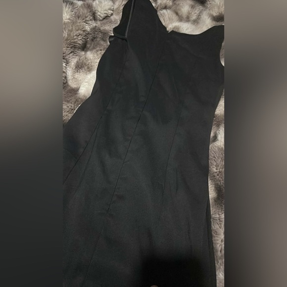 le chateau Black Ruffle-Trim Mini Dress - Picture 3 of 3